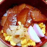 干瓢煮を混ぜた酢飯でちらし寿司風